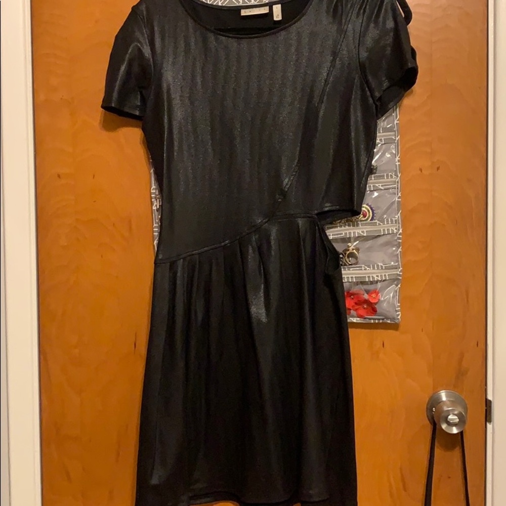 Cut out shiny sequence dress